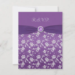 Placa RSVP Floral Puro e Prata