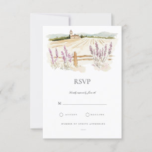 Placa RSVP Italiana de Aquarela da Toscânia
