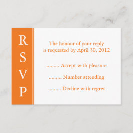 Placa RSVP Laranja Média