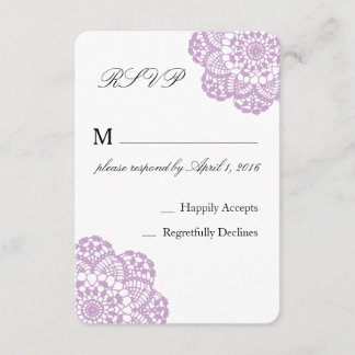 Placa RSVP Lilac Purple Lace