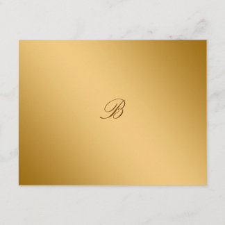 Placa RSVP Marrom diVine de Chocolate 311-Ouro