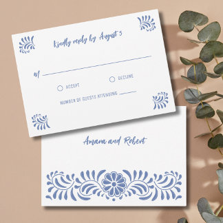 PLACA RSVP MEXICANA DE TALAVERA AZUL