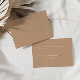 Placa RSVP Mínima Elegante Pale Taupe