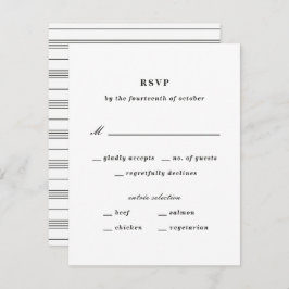 Placa RSVP Náutica do Nó Ilustrada - Preto