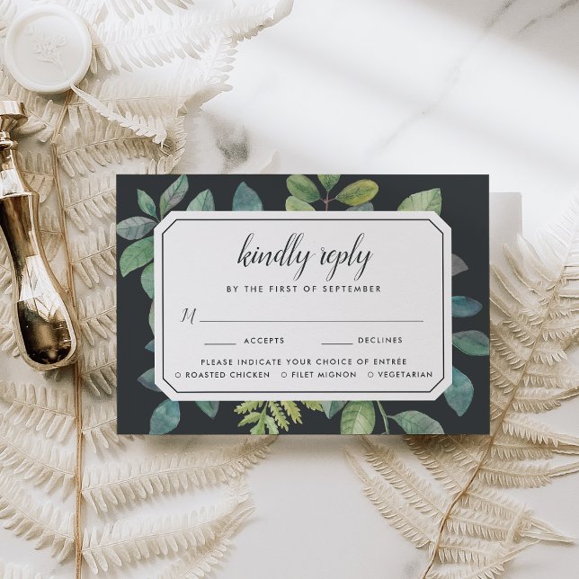 Placa RSVP Noturna de Botânica com opção de refeiç (Criador carregado)