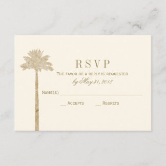 Placa RSVP Palm Elegante