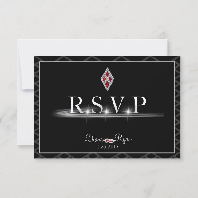 Placa RSVP Preta (Frente)