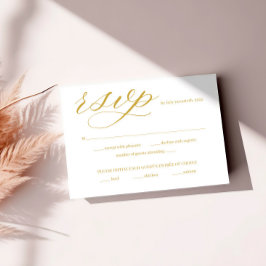 Placa RSVP Preta e Branca com Envelope