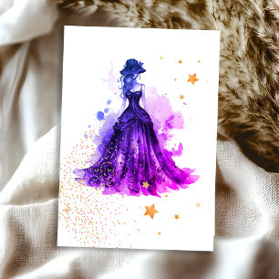 Placa RSVP púrpura Glam Quince