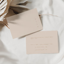 Placa RSVP Rosa Midinha Minimalista Moderna
