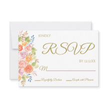 Placa RSVP Rose Bouquet