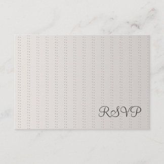 Placa RSVP Silver Linen Personalizável