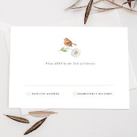 Placa RSVP Simples de minimalista Nature Bird Dais