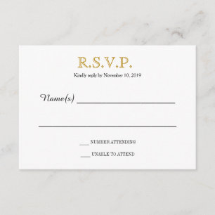 Placa RSVP Simples Silhouettes