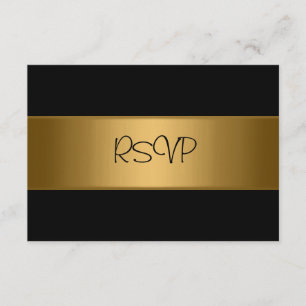 Placa RSVP Todos os Eventos Dourados de Bronze Pre