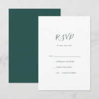 Placa RSVP Verde Escura