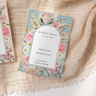Placa RSVP Vertical Blush Boêmian Tropical