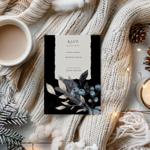 Placa RSVP Vertical Floral de inverno congelada