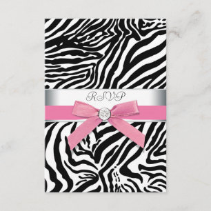 Placa RSVP Zebra Rosa