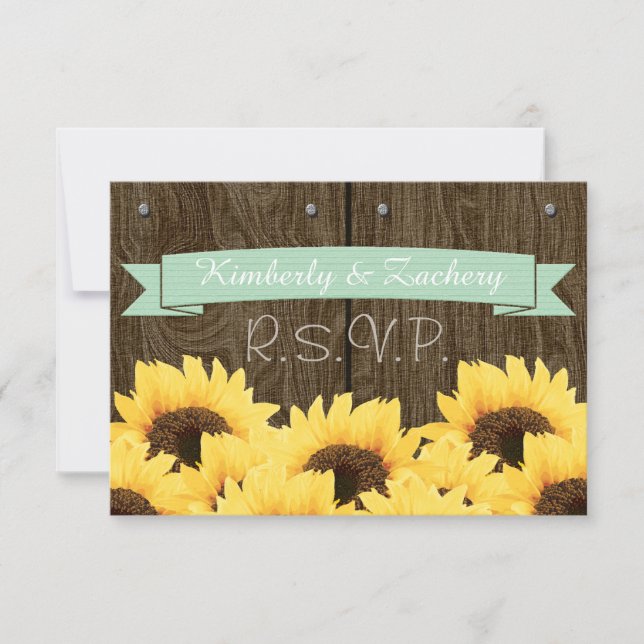 PLACA RUSTIC RUSTIC SUNFLOWER RSVP (Frente)