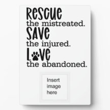 Salvamento Salvar Amor Adoção Personalizada de Pet