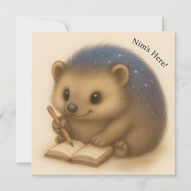 Placa série de conforto personalizável para Diário (Frente)