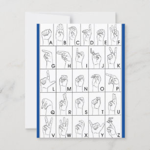 placa simples SIGN LANGUAGE