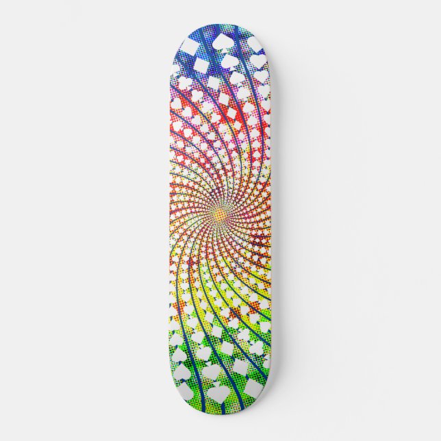 Placa Spiral: Edição Psicodélica: skate (Frente)