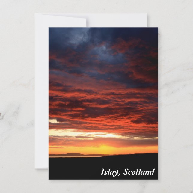 Placa Sunset em Islay, na Escócia (Frente)