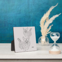 Tabletop Easel com Canvas; Corgi Puppies