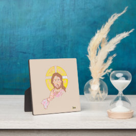Placa Tabletop Easel com Canvas: O Senhor está contigo