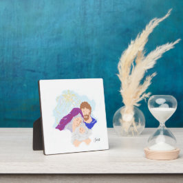Placa Tabletop Plaque com Easel: Nascimento de Jesus