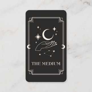 Placa Tarot Medium Celestial Cartão de visita