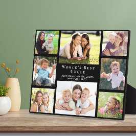 Placa Tio Foto Collage Black