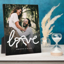 Tipografia Casal Amor Moderno Foto Personalizada