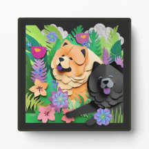 TROPIC TANGO Red Black Chow