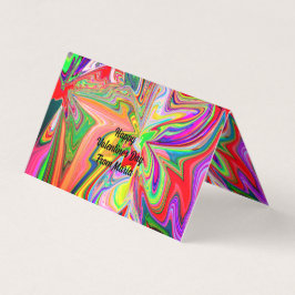 Placa única dobrada com Abstrato Marble