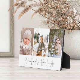 Placa Yiayia | Colagem de Fotografias de Netos