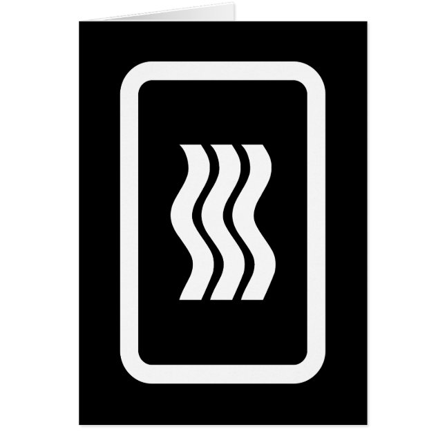 Placa Zener | 3 Cartão Vertical Wavy Lines (Frente)