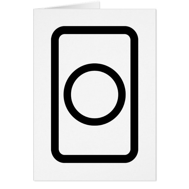 Placa Zener | Cartão de círculo oco (Frente)