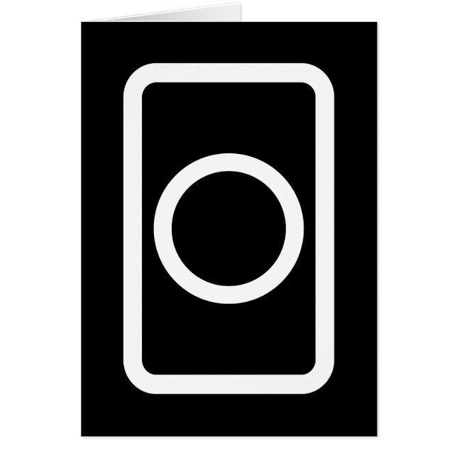 Placa Zener | Cartão de círculo oco (Frente)