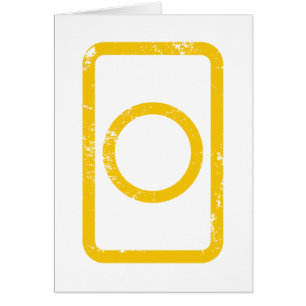 Placa Zener   Cartão {Vintage} em círculo oco