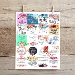 Placas bíblias vertidas 2x2 20 peças