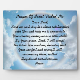 Placas Com Fotos Oração Do Pio "Padre" Do Santo