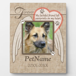 Placas Com Fotos Personalização de Simpatia Pet das Asas Anjo Amada