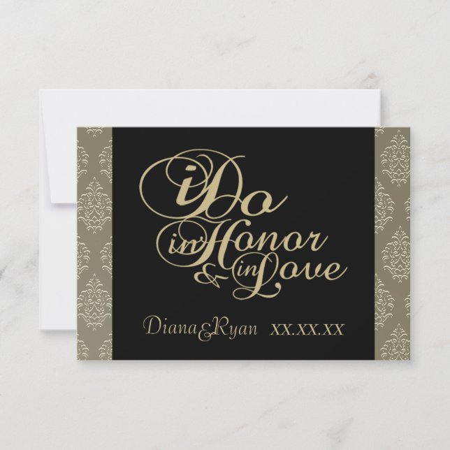 Placas Damask de Champagne RSVP (Frente)