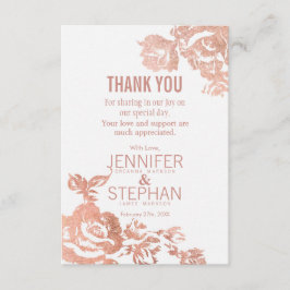 Placas De Agradecimento Da Rosa Moderna Elegante