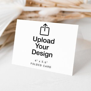 Placas de agradecimento dobradas de 4" x 5,6"