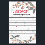 PLACAS DE AVISO DA MOM-TO-BE<br><div class="desc">CARTÃO DE ACONSELHAMENTO DA MOM-TO-BE Tamanho: 5, 5" x 8, 5" Uma folha plana de papel com possibilidades ilimitadas; dos folhetos aos aviões de papel e tudo o que há entre eles, o mundo é a sua ostra! Vá conquistar. Dimensões: 5, 5 pol x 8, 5 pol (retrato); 8, 5...</div>