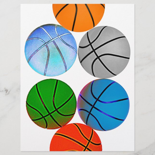 Placas de basquete com várias cores (Frente)